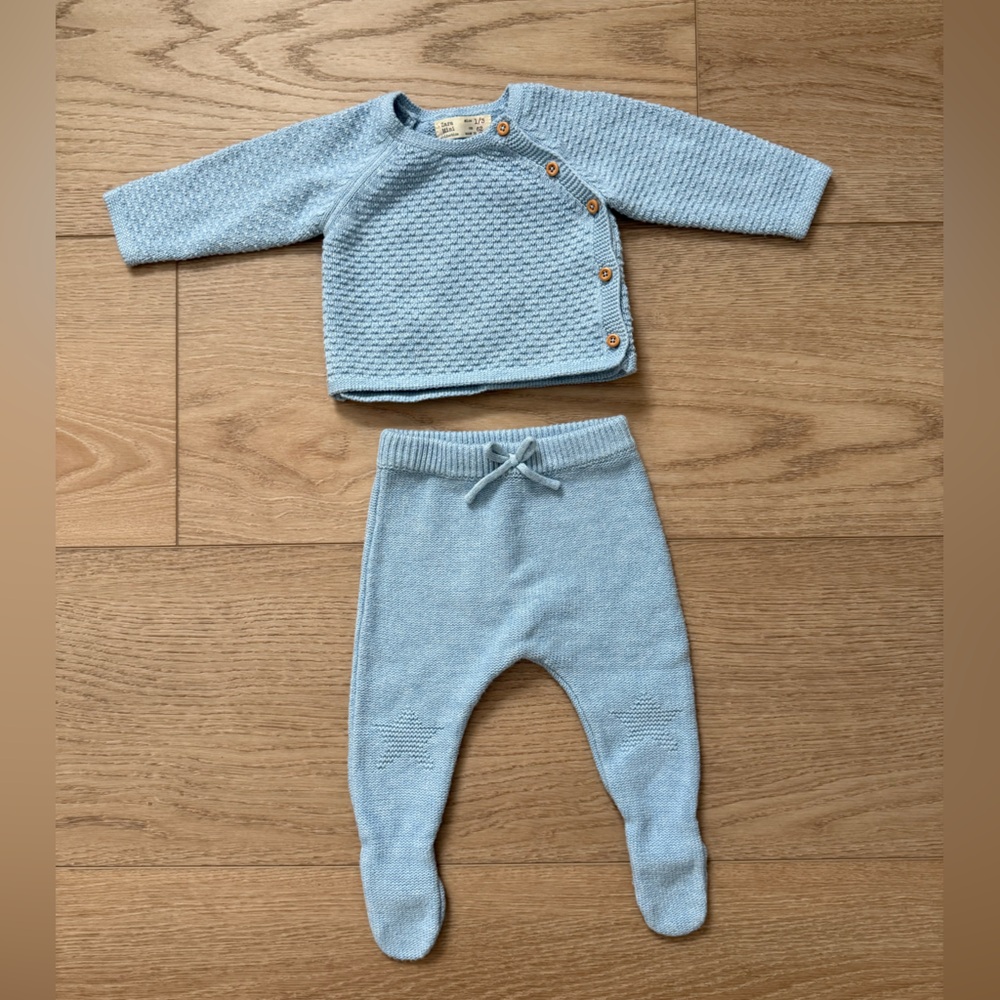 Zara Baby Boy Set 1-3 Months Blue
